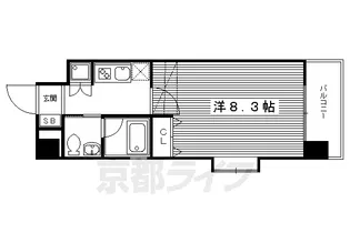京都府京都市中京区新町通姉小路下る町頭町【マンション】の間取り