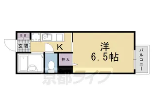 京都府京都市右京区常盤窪町【アパート】の間取り