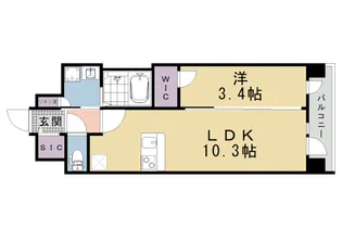 プレサンス十条凛華【5階】の間取り
