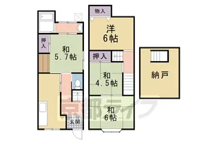 京都府京都市北区大北山原谷乾町【一戸建】の間取り