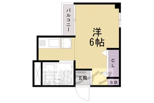 京都府京都市中京区押小路通高倉西入ル左京町【マンション】の間取り
