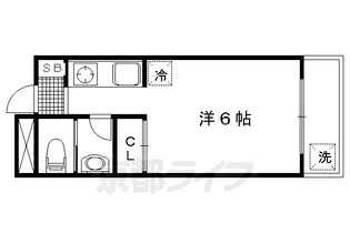 大徳寺温泉マンション【203号室】の間取り