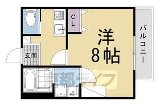 仮)左京区北白川西町計画【305号室】の間取り