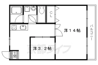 詩仙ハイムⅠ【206号室】の間取り