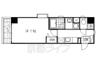 WILL−21烏丸御池【1101号室】の間取り