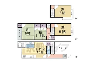 京都府京都市伏見区桃山町丹後【一戸建】の間取り