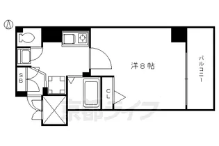 ベラジオ河原町御池【5階】の間取り