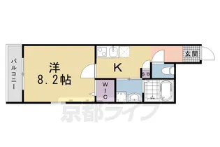 (仮称)伏見区新町一丁目マンション【404号室】の間取り