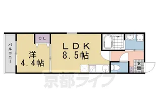 (仮称)伏見区新町一丁目マンション【101号室】の間取り
