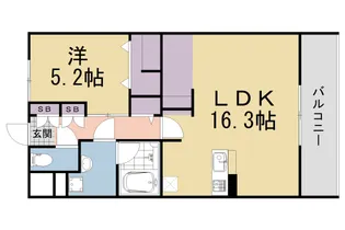 PIAF【1階】の間取り