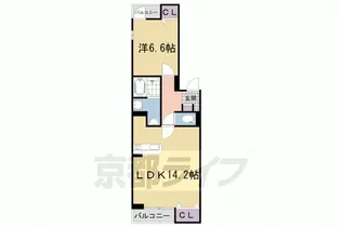 クローバーⅡ【1階】の間取り