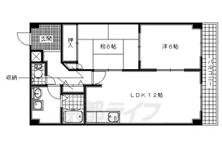 サンコート吉野【504号室】の間取り