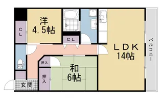 サンコート吉野【206号室】の間取り