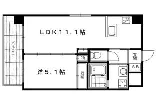 シルエラ御所南【1階】の間取り