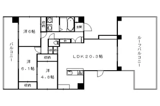京都府京都市中京区麩屋町通御池上る上白山町【マンション】の間取り
