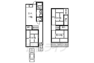 京都府京都市伏見区羽束師志水町【一戸建】の間取り