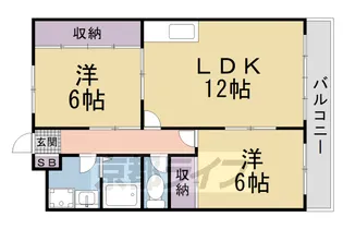 ベルミー大野【2階】の間取り