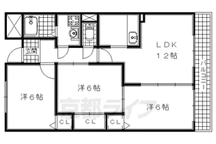 ビサイド22【2階】の間取り