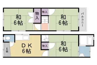 京都府京都市北区上賀茂狭間町【一戸建】の間取り