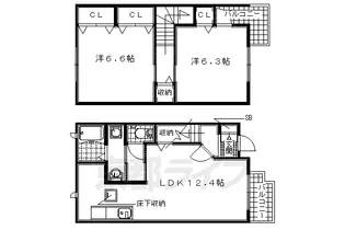 アヴェニュー【1階】の間取り