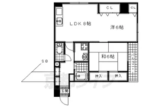 withハチセンビル【202号室】の間取り