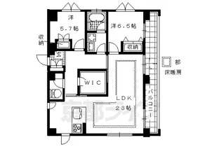 Localite松井山手【202号室】の間取り