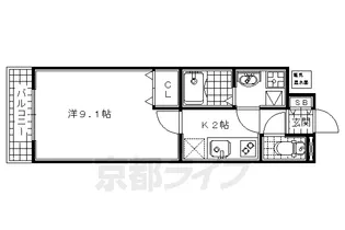 ロータスコート【107号室】の間取り
