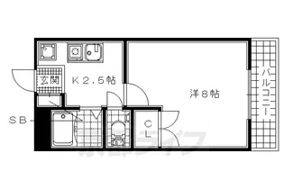 ヴィラいずみ【105号室】の間取り