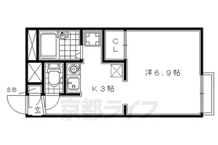 レオパレスMIYUKI【109号室】の間取り