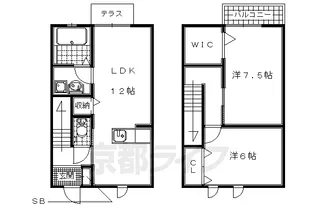 プランドールA・B・C棟【1階】の間取り