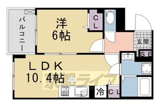 京都府八幡市八幡神原【アパート】の間取り