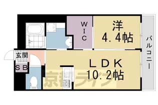 アネックス香楽園【206号室】の間取り