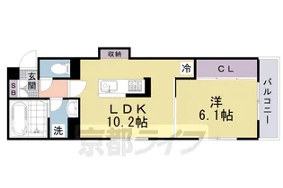 京都府京都市中京区壬生森町【アパート】の間取り