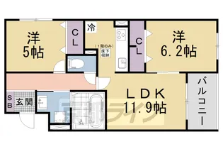 ヴェールフォンセ【1階】の間取り