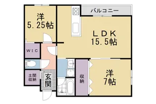 木津川市木津清水B棟新築アパート【102号室】の間取り