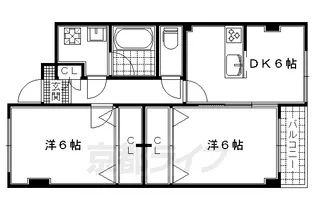 コーポラス伏見【106号室】の間取り
