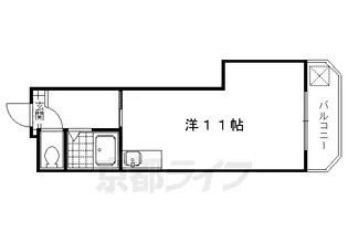 京都府京都市北区小山北上総町【マンション】の間取り