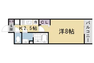 京都府京都市山科区御陵天徳町【マンション】の間取り