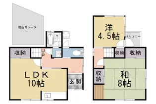 京都府京都市山科区大塚野溝町【一戸建】の間取り