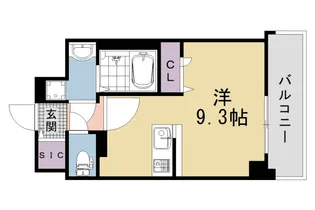 Asclaire京都西院【6階】の間取り