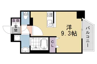 Asclaire京都西院【4階】の間取り