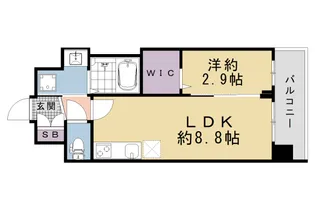 ソルテラス京都JUJO華【7階】の間取り