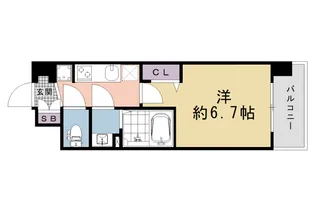 「ソルテラス京都JUJO薫」【8階】の間取り
