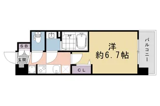 ソルテラス京都JUJO薫【2階】の間取り