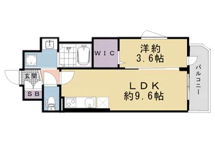 ソルテラス京都JUJO華【2階】の間取り