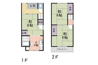 京都府京都市伏見区下中町【一戸建】の間取り