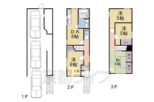 京都府京都市伏見区深草鞍ケ谷【一戸建】の間取り