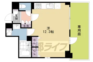 CALM姉小路通【1階】の間取り