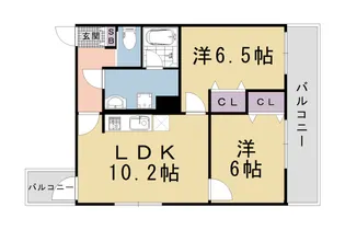 仮称)下京区吉文字町新築計画【4階】の間取り
