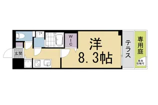 べラジオ雅び京都洛北ガーデン【1階】の間取り